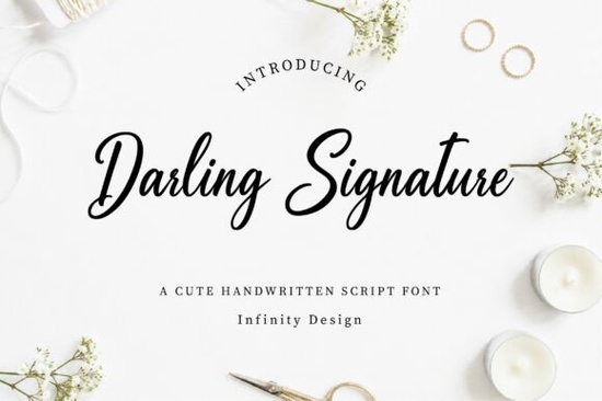 Darling Signature Font